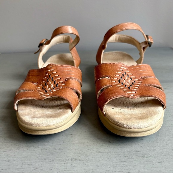 SAS Women Tan Huarache Leather Quarter Strap Sandals Shoe 8.5M Tripad Comfort - Picture 3 of 13